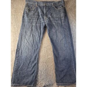 Levis 569 Jeans MENS 40x30 Loose Straight Baggy Wide Leg Blue Denim 100% Cotton